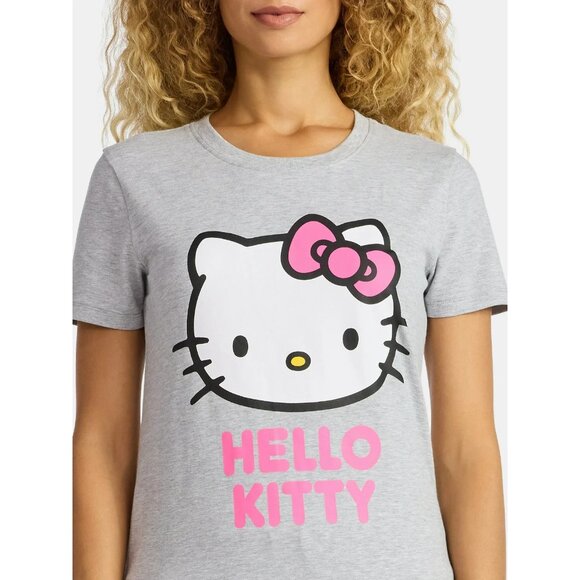 Hello Kitty Women's Maternity Graphic Tee with Short Sleeves, Size M(8-10) - Picture 5 of 5